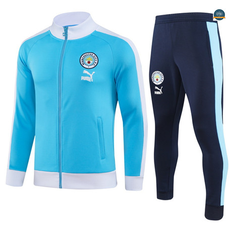 Nuevas Cfb3 Chaqueta Chándal Manchester City Equipación Azul 2023/2024 replicas