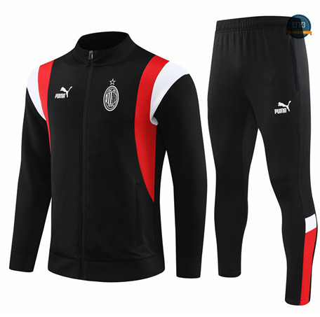 Nuevas Cfb3 Chaqueta Chándal Niño AC Milan Equipación Negro 2023/2024 replicas