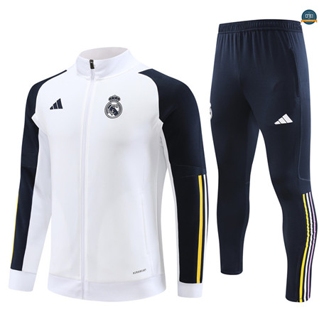 Nuevas Cfb3 Chaqueta Chándal Real Madrid Equipación Blanco 2023/2024 replicas