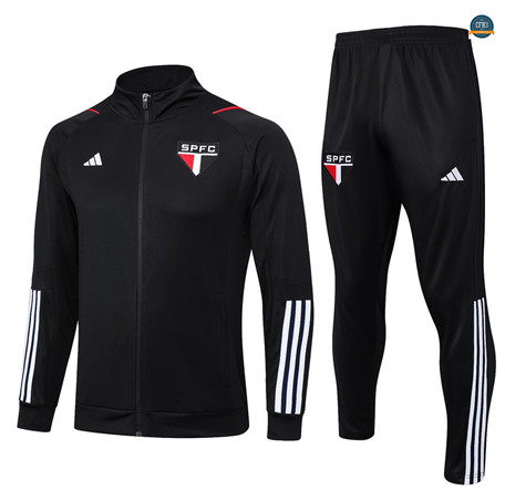 Outlet Cfb3 Chaqueta Chándal São Paulo Equipación Negro 2023/2024 tienda