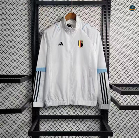 Nuevas Cfb3 Camiseta Rompevientos Bélgica Equipación Blanco 2023/2024 replicas