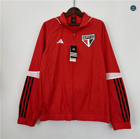 Outlet Cfb3 Camiseta Rompevientos Sao Paulo Equipación Rojo 2023/2024 tienda