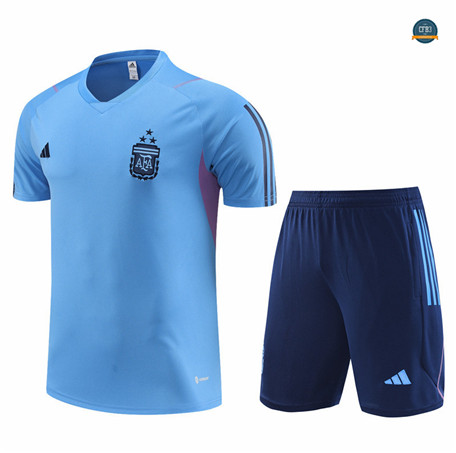 Comprar Cfb3 Camiseta Entrenamiento Argentina + Pantalones Cortos Equipación Azul 2023/2024 baratas