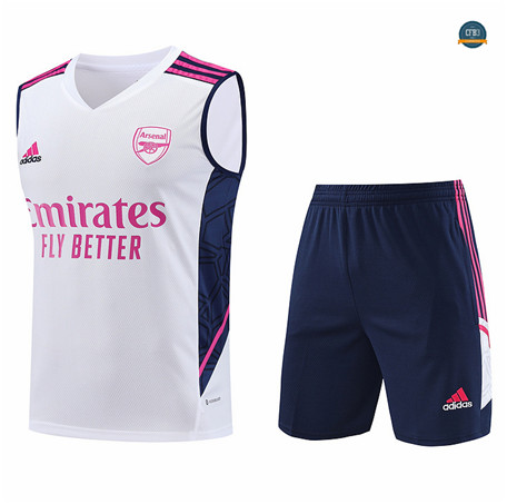 Diseñar Cfb3 Camiseta Entrenamiento Arsenal Chaleco Pantalones Equipación Blanco 2023/2024 baratas