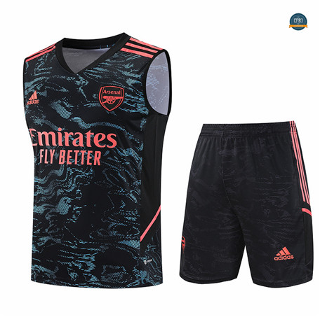 Comprar Cfb3 Camiseta Entrenamiento Arsenal Chaleco Pantalones Equipación Negro 2023/2024 baratas