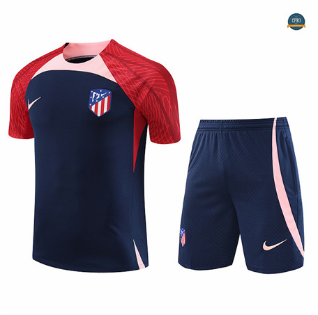 Nuevas Cfb3 Camiseta Entrenamiento Atletico Madrid + Pantalones Cortos Equipación Azul 2023/2024 replicas