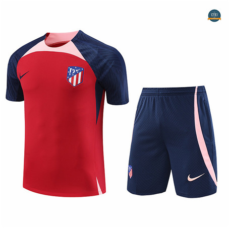 Buscar Cfb3 Camiseta Entrenamiento Atletico Madrid + Pantalones Cortos Equipación Rojo 2023/2024 online