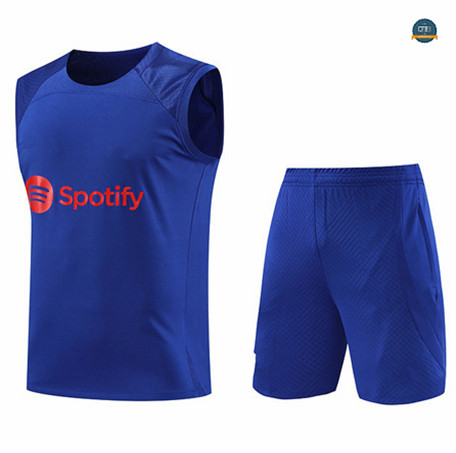 Diseñar Cfb3 Camiseta Entrenamiento Barcelona Chaleco Pantalones Equipación Azul 2023/2024 baratas
