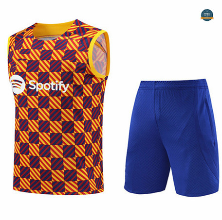 Outlet Cfb3 Camiseta Entrenamiento Barcelona Chaleco Pantalones Equipación Naranja 2023/2024 tienda