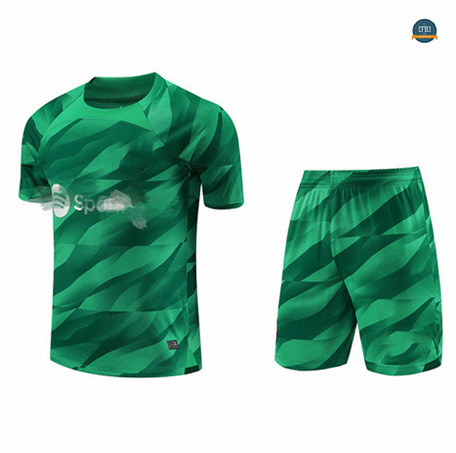 Buscar Cfb3 Camiseta Entrenamiento Gardien de but Barcelona + Pantalones Cortos Equipación Verde 2023/2024 online