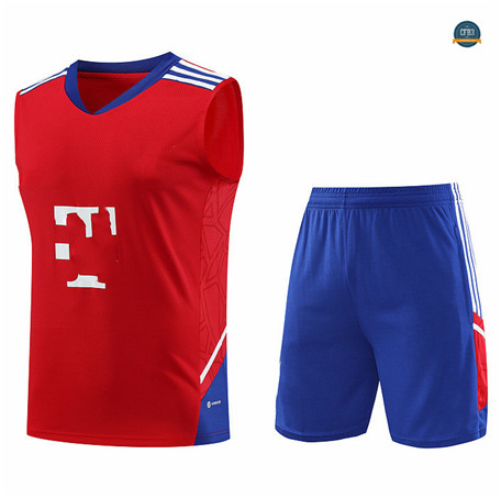 Outlet Cfb3 Camiseta Entrenamiento Bayern Munich Chaleco Pantalones Equipación Rojo 2023/2024 tienda