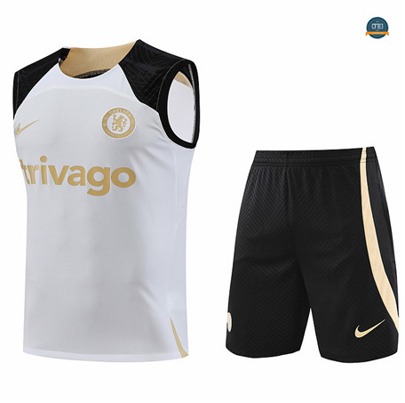 Nuevas Cfb3 Camiseta Entrenamiento Chelsea Chaleco Pantalones Equipación Blanco 2023/2024 replicas