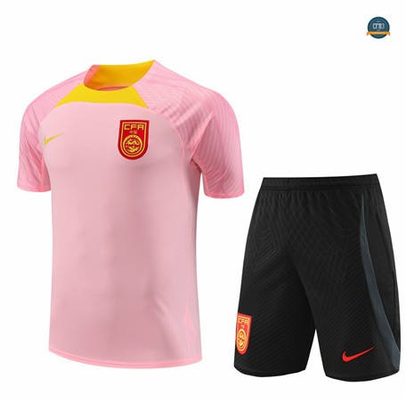 Nuevas Cfb3 Camiseta Entrenamiento Chine + Pantalones Cortos Equipación Rosa 2023/2024 replicas