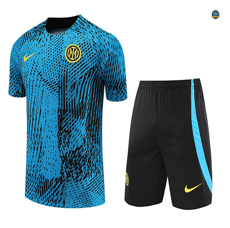 Nuevas Cfb3 Camiseta Entrenamiento Inter Milan + Pantalones Cortos Equipación Azul 2023/2024 replicas