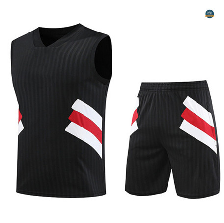 Nuevas Cfb3 Camiseta Entrenamiento Manchester United Chaleco Pantalones Equipación Negro 2023/2024 replicas