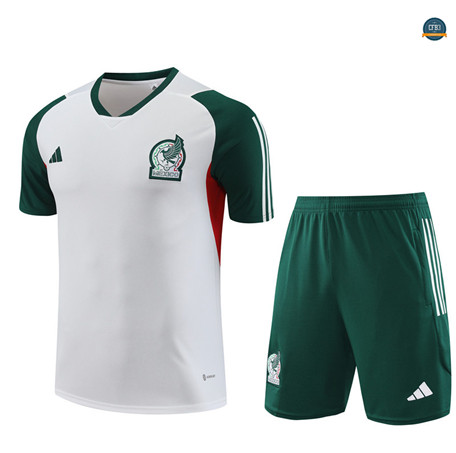 Buscar Cfb3 Camiseta Entrenamiento Mexico + Pantalones Cortos Equipación Blanco 2023/2024 online