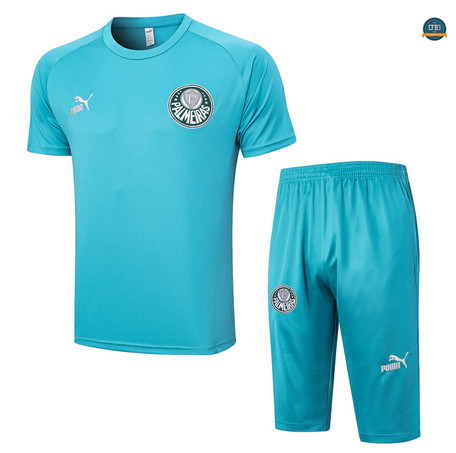 Venta Cfb3 Camiseta Entrenamiento Palmeiras + Pantalones Cortos 3/4 + Pantalones Equipación Azul 2023/2024 online