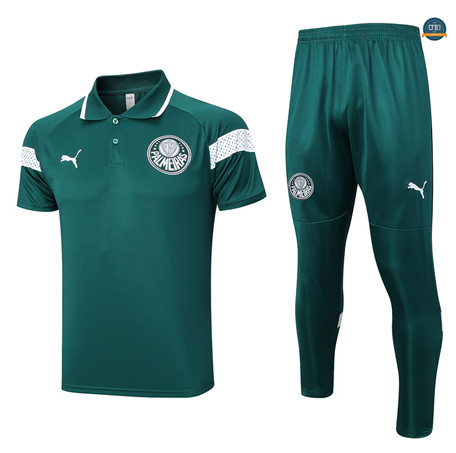 Nuevas Cfb3 Camiseta Entrenamiento Palmeiras Polo + Pantalones Equipación Verde 2023/2024 replicas