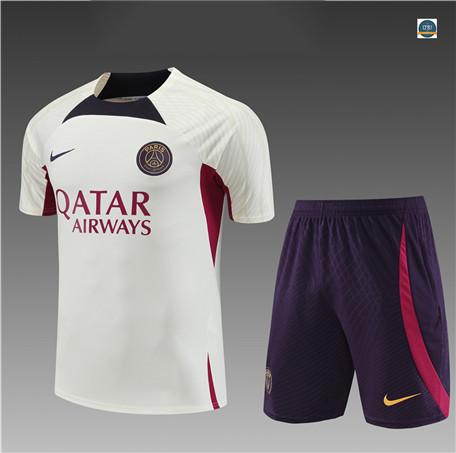 Outlet Cfb3 Camiseta Entrenamiento Paris Saint Germain Niño + Pantalones Cortos Equipación Albaricoque 2023/2024 tienda