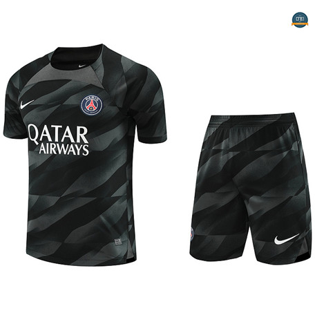 Crear Cfb3 Camiseta Entrenamiento Gardien de but Paris Saint Germain + Pantalones Cortos Equipación Negro 2023/2024 tienda
