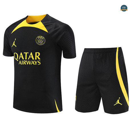 Comprar Cfb3 Camiseta Entrenamiento Paris Saint Germain + Pantalones Cortos Equipación Negro 2023/2024 baratas