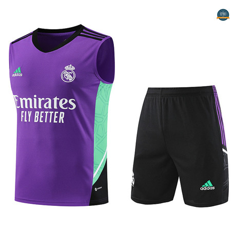 Crear Cfb3 Camiseta Entrenamiento Real Madrid Chaleco Pantalones Equipación Púrpura 2023/2024 tienda