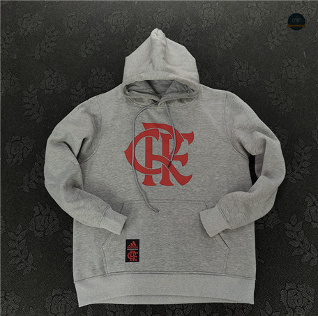 Venta Cfb3 Camiseta Sudadera con Capucha Flamengo Equipación Gris 2023/2024 online