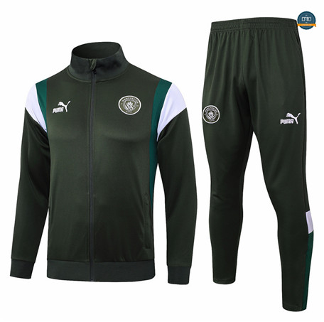 Cfb3 Camiseta Chaqueta Chándal Manchester City Equipación verde oscuro 2024/2025