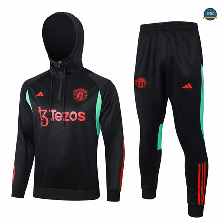 Cfb3 Camisetas Chándal Manchester United Equipación Sombrero negro 2024/2025