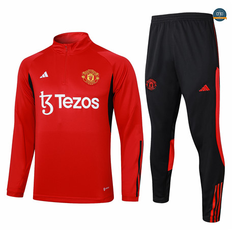 Cfb3 Camisetas Chándal Manchester United Equipación rojo 2024/2025