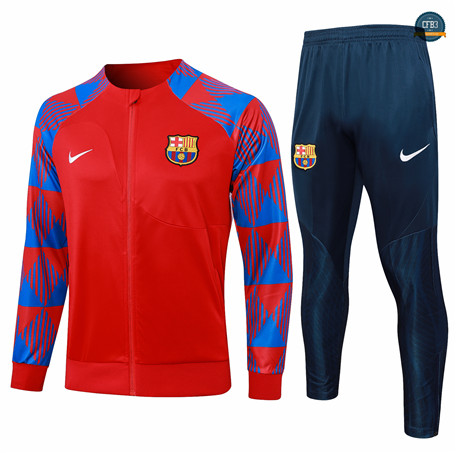 Cfb3 Camiseta Chaqueta Chándal Niño Barcelona Equipación rojo 2024/2025