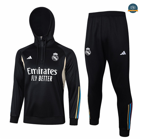 Cfb3 Camisetas Chándal Real Madrid Equipación Sombrero negro 2024/2025