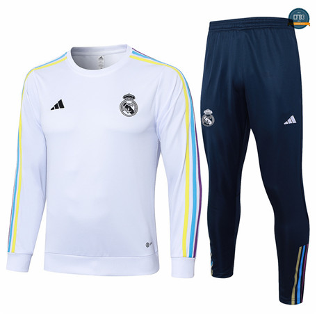 Cfb3 Camisetas Chándal Real Madrid Equipación Blanco 2024/2025