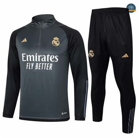 Cfb3 Camisetas Chándal Real Madrid Equipación gris oscuro 2024/2025