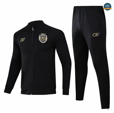 Cfb3 Camisetas Chaqueta Chándal Sporting Equipación negro 2024/2025