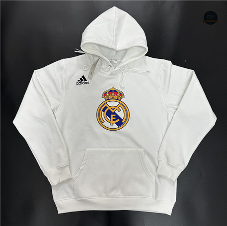 Cfb3 Camisetas Sudadera con Capucha Real Madrid Equipación Blanco 2024/2025