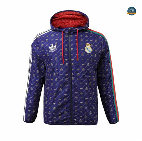 Cfb3 Camiseta Chaqueta Rompevientos Real Madrid Equipación Azul marino 2024/2025