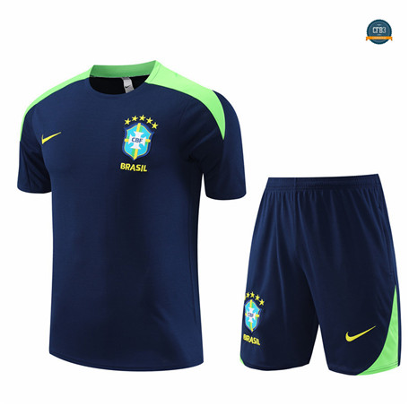Cfb3 Camisetas Entrenamiento Brasil Niño + Pantalón Corto Equipación azul real 2024/2025