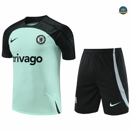Cfb3 Camiseta Entrenamiento Chelsea + Pantalón Corto Equipación verde 2024/2025
