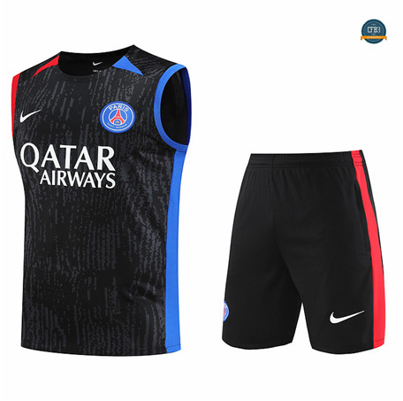 Cfb3 Camisetas Sin Mangs de Entrenamiento Paris Saint Germain Equipación negro 2024/2025