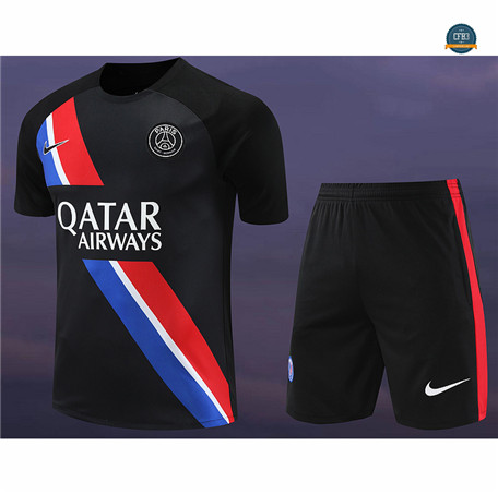 Cfb3 Camiseta Entrenamiento Paris Saint Germain + Pantalón Corto Equipación negro 2024/2025