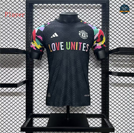 Cfb3 Camiseta Manchester United Player Equipación pre-match Entrenamiento Negro 2023/2024