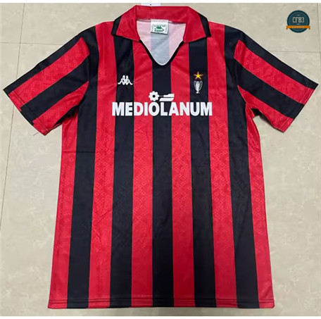 Cfb3 Camiseta Retro 2014-15 AC Milan 1ª Equipación