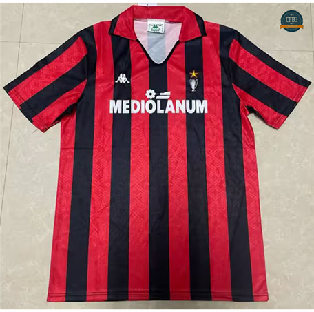 Cfb3 Camiseta Retro 2014-15 AC Milan 1ª Equipación