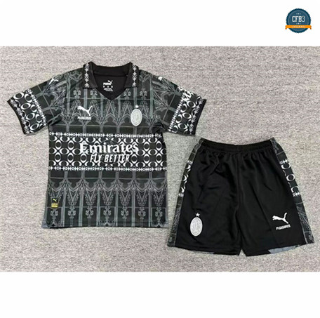Cfb3 Camiseta AC Milan Niño 4ª Negro 2023/2024