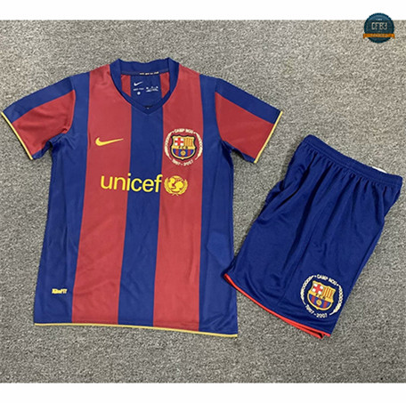 Cfb3 Camisetas Retro 2007-08 Barcelona Niño 1ª