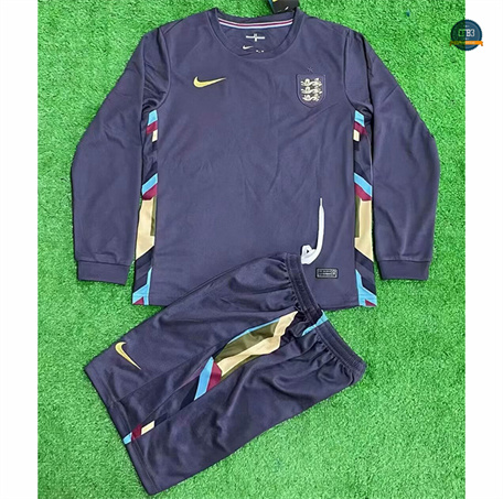 Camiseta Inglaterra Niño 2ª Equipación Manga Larga 2024/2025