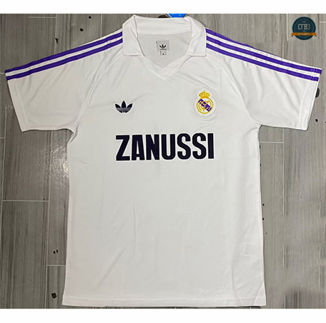 Cfb3 Camiseta futbol Retro 1984-85 Real Madrid Primera Equipación
