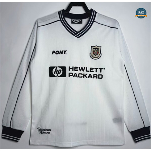 Cfb3 Camiseta futbol Retro 1997 Tottenham Hotspur Primera Equipación Manga Larga