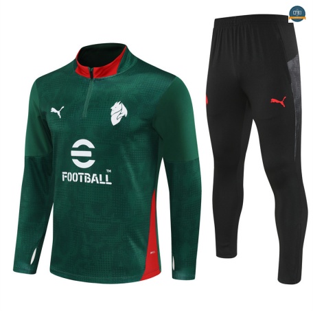 Venta Chándal Fútbol AC Milan Equipación verde/negro/rojo 2025/2026
